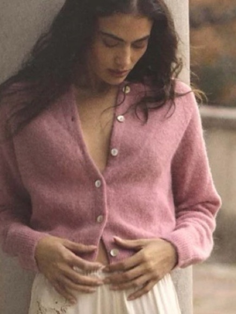 Doen Rose Pink Petra Cardigan